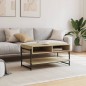 vidaXL Couchtisch Sonoma-Eiche 90x50x45 cm Holzwerkstoff vidaXL Couchtisch Sonoma-Eiche 90x50x45 cm Holzwerkstoff