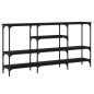 vidaXL Konsolentisch Schwarz 160x29x80 cm Holzwerkstoff vidaXL Konsolentisch Schwarz 160x29x80 cm Holzwerkstoff