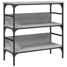vidaXL Konsolentisch Grau Sonoma 75x32x75 cm Holzwerkstoff