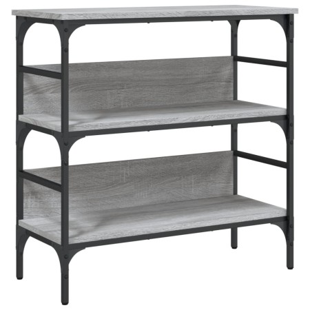 vidaXL Konsolentisch Grau Sonoma 75x32x75 cm Holzwerkstoff