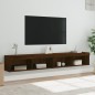 vidaXL TV-Schränke mit LED-Leuchten 2 Stk. Braun Eichen-Optik vidaXL TV-Schränke mit LED-Leuchten 2 Stk. Braun Eichen-Optik