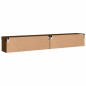 vidaXL TV-Schränke mit LED-Leuchten 2 Stk. Braun Eichen-Optik vidaXL TV-Schränke mit LED-Leuchten 2 Stk. Braun Eichen-Optik