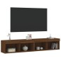 vidaXL TV-Schränke mit LED-Leuchten 2 Stk. Braun Eichen-Optik vidaXL TV-Schränke mit LED-Leuchten 2 Stk. Braun Eichen-Optik