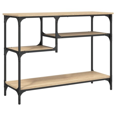 vidaXL Konsolentisch mit Ablagen Sonoma-Eiche 100x35x75 cm