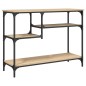 vidaXL Konsolentisch mit Ablagen Sonoma-Eiche 100x35x75 cm vidaXL Konsolentisch mit Ablagen Sonoma-Eiche 100x35x75 cm
