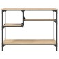 vidaXL Konsolentisch mit Ablagen Sonoma-Eiche 100x35x75 cm vidaXL Konsolentisch mit Ablagen Sonoma-Eiche 100x35x75 cm