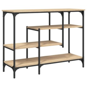 vidaXL Konsolentisch mit Ablagen Sonoma-Eiche 100x35x75 cm