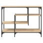 vidaXL Konsolentisch mit Ablagen Sonoma-Eiche 100x35x75 cm vidaXL Konsolentisch mit Ablagen Sonoma-Eiche 100x35x75 cm