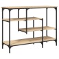 vidaXL Konsolentisch mit Ablagen Sonoma-Eiche 100x35x75 cm vidaXL Konsolentisch mit Ablagen Sonoma-Eiche 100x35x75 cm