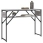 vidaXL Konsolentisch mit Ablage Grau Sonoma 105x30x75cm Holzwerkstoff vidaXL Konsolentisch mit Ablage Grau Sonoma 105x30x75cm Holzwerkstoff