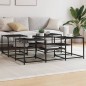vidaXL Couchtisch Schwarz 121x121x40 cm Holzwerkstoff vidaXL Couchtisch Schwarz 121x121x40 cm Holzwerkstoff