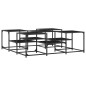 vidaXL Couchtisch Schwarz 121x121x40 cm Holzwerkstoff vidaXL Couchtisch Schwarz 121x121x40 cm Holzwerkstoff