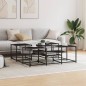 vidaXL Couchtisch Schwarz 121x121x40 cm Holzwerkstoff vidaXL Couchtisch Schwarz 121x121x40 cm Holzwerkstoff