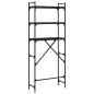 vidaXL Waschmaschinenregal Schwarz 67x25x163 cm Holzwerkstoff vidaXL Waschmaschinenregal Schwarz 67x25x163 cm Holzwerkstoff