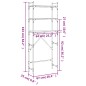 vidaXL Waschmaschinenregal Schwarz 67x25x163 cm Holzwerkstoff vidaXL Waschmaschinenregal Schwarz 67x25x163 cm Holzwerkstoff