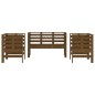 vidaXL 3-tlg. Garten-Lounge-Set Honigbraun Massivholz Kiefer vidaXL 3-tlg. Garten-Lounge-Set Honigbraun Massivholz Kiefer