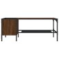 vidaXL Couchtisch mit Regal Braun Eichen-Optik 100x51x40 cm vidaXL Couchtisch mit Regal Braun Eichen-Optik 100x51x40 cm