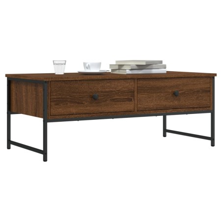 vidaXL Couchtisch Braun Eichen-Optik 101x49x39,5 cm Holzwerkstoff