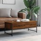 vidaXL Couchtisch Braun Eichen-Optik 101x49x39,5 cm Holzwerkstoff vidaXL Couchtisch Braun Eichen-Optik 101x49x39,5 cm Holzwerkstoff