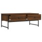 vidaXL Couchtisch Braun Eichen-Optik 101x49x39,5 cm Holzwerkstoff vidaXL Couchtisch Braun Eichen-Optik 101x49x39,5 cm Holzwerkstoff