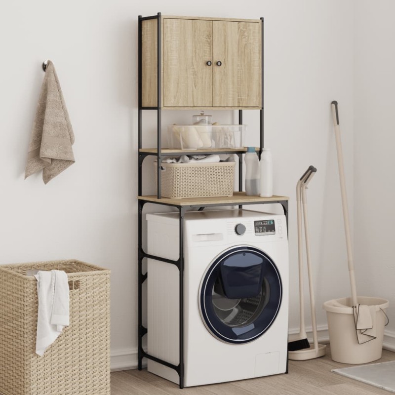 vidaXL Waschmaschinenschrank Sonoma-Eiche 67x48x194 cm Holzwerkstoff vidaXL Waschmaschinenschrank Sonoma-Eiche 67x48x194 cm Holzwerkstoff