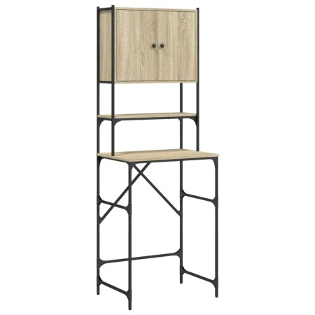 vidaXL Waschmaschinenschrank Sonoma-Eiche 67x48x194 cm Holzwerkstoff