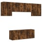 vidaXL 6-tlg. Wohnwand Räuchereiche Holzwerkstoff vidaXL 6-tlg. Wohnwand Räuchereiche Holzwerkstoff