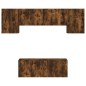 vidaXL 6-tlg. Wohnwand Räuchereiche Holzwerkstoff vidaXL 6-tlg. Wohnwand Räuchereiche Holzwerkstoff