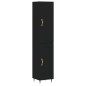 Highboard Schwarz 34,5x34x180 cm Holzwerkstoff Highboard Schwarz 34,5x34x180 cm Holzwerkstoff
