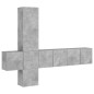 vidaXL 5-tlg. Wohnwand Betongrau Holzwerkstoff vidaXL 5-tlg. Wohnwand Betongrau Holzwerkstoff