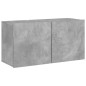 vidaXL 5-tlg. Wohnwand Betongrau Holzwerkstoff vidaXL 5-tlg. Wohnwand Betongrau Holzwerkstoff