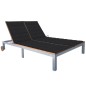 vidaXL 2-Personen-Sonnenliege mit Auflage Akazie Massivholz Stahl vidaXL 2-Personen-Sonnenliege mit Auflage Akazie Massivholz Stahl