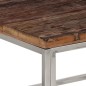 vidaXL Couchtisch Silbern Edelstahl und Massivholz vidaXL Couchtisch Silbern Edelstahl und Massivholz