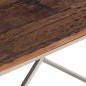 vidaXL Couchtisch Silbern Edelstahl und Massivholz vidaXL Couchtisch Silbern Edelstahl und Massivholz