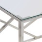 vidaXL Couchtisch Silbern Edelstahl und Hartglas vidaXL Couchtisch Silbern Edelstahl und Hartglas