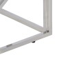 vidaXL Couchtisch Silbern Edelstahl und Hartglas vidaXL Couchtisch Silbern Edelstahl und Hartglas