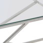 vidaXL Couchtisch Silbern Edelstahl und Hartglas vidaXL Couchtisch Silbern Edelstahl und Hartglas