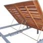 vidaXL 2-Personen-Sonnenliege mit Auflage Akazie Massivholz Stahl vidaXL 2-Personen-Sonnenliege mit Auflage Akazie Massivholz Stahl