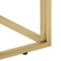 vidaXL Couchtisch Golden Edelstahl und Massivholz vidaXL Couchtisch Golden Edelstahl und Massivholz