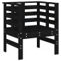 vidaXL Gartenstühle 2 Stk. Schwarz 61,5x53x71 cm Massivholz Kiefer vidaXL Gartenstühle 2 Stk. Schwarz 61,5x53x71 cm Massivholz Kiefer