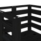 vidaXL Gartenstühle 2 Stk. Schwarz 61,5x53x71 cm Massivholz Kiefer vidaXL Gartenstühle 2 Stk. Schwarz 61,5x53x71 cm Massivholz Kiefer