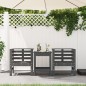 vidaXL Gartenstühle 2 Stk. Grau 61,5x53x71 cm Massivholz Kiefer vidaXL Gartenstühle 2 Stk. Grau 61,5x53x71 cm Massivholz Kiefer