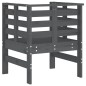 vidaXL Gartenstühle 2 Stk. Grau 61,5x53x71 cm Massivholz Kiefer vidaXL Gartenstühle 2 Stk. Grau 61,5x53x71 cm Massivholz Kiefer