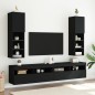 vidaXL TV-Schränke mit LED-Leuchten 2 Stk. Schwarz 30,5x30x102 cm vidaXL TV-Schränke mit LED-Leuchten 2 Stk. Schwarz 30,5x30x102 cm