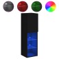 vidaXL TV-Schränke mit LED-Leuchten 2 Stk. Schwarz 30,5x30x102 cm vidaXL TV-Schränke mit LED-Leuchten 2 Stk. Schwarz 30,5x30x102 cm