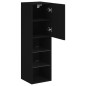 vidaXL TV-Schränke mit LED-Leuchten 2 Stk. Schwarz 30,5x30x102 cm vidaXL TV-Schränke mit LED-Leuchten 2 Stk. Schwarz 30,5x30x102 cm