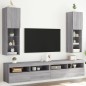 vidaXL TV-Schränke mit LED-Leuchten 2 Stk. Grau Sonoma 30,5x30x102 cm vidaXL TV-Schränke mit LED-Leuchten 2 Stk. Grau Sonoma 30,5x30x102 cm