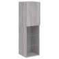vidaXL TV-Schränke mit LED-Leuchten 2 Stk. Grau Sonoma 30,5x30x102 cm vidaXL TV-Schränke mit LED-Leuchten 2 Stk. Grau Sonoma 30,5x30x102 cm