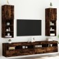 vidaXL TV-Schränke mit LED-Leuchten 2 Stk. Räuchereiche 30,5x30x102 cm vidaXL TV-Schränke mit LED-Leuchten 2 Stk. Räuchereiche 30,5x30x102 cm