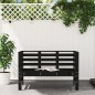 vidaXL Gartenbank Schwarz 111,5x53x71 cm Massivholz Kiefer vidaXL Gartenbank Schwarz 111,5x53x71 cm Massivholz Kiefer